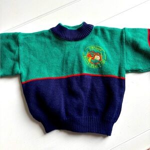 Knitted Vintage 90’s Kids Sweater (Size 2T Boys)